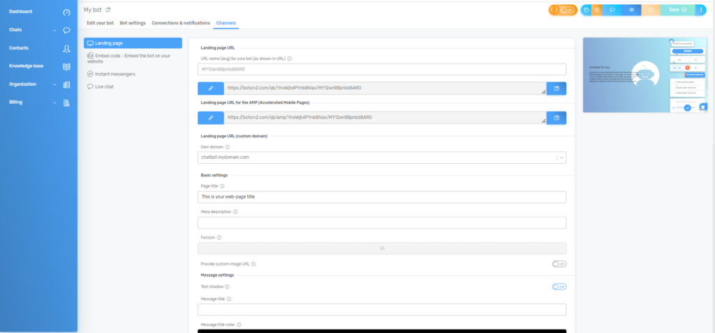 Quriobot - chatbot integrációs lehetőségek