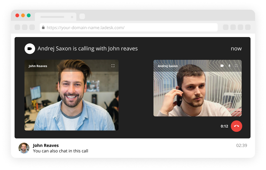 Valós idejű video chat böngésző